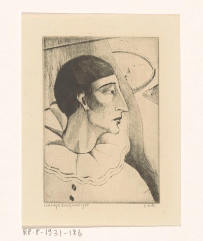 Pierrot IV da Lodewijk Schelfhout (signed by artist)