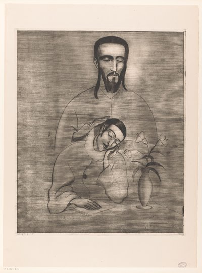 Pierrot e Cristo da Lodewijk Schelfhout (signed by artist)