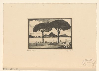 Due alberi da Lodewijk Schelfhout (signed by artist)