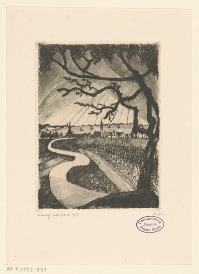 Veere da Lodewijk Schelfhout (signed by artist)