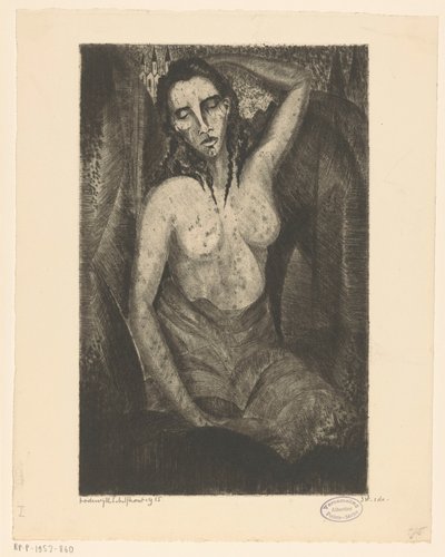 Donna seduta da Lodewijk Schelfhout (signed by artist)