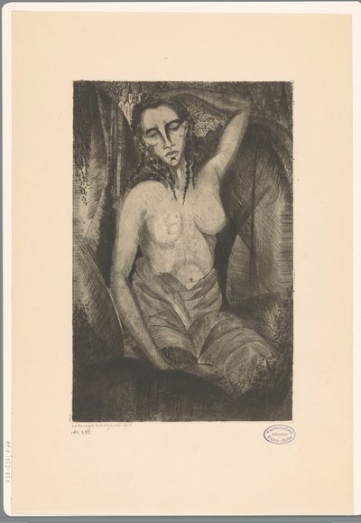 Donna seduta da Lodewijk Schelfhout (signed by artist)