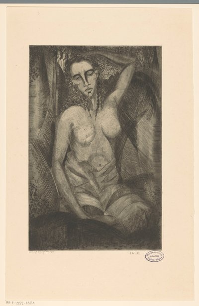 Donna seduta da Lodewijk Schelfhout (signed by artist)