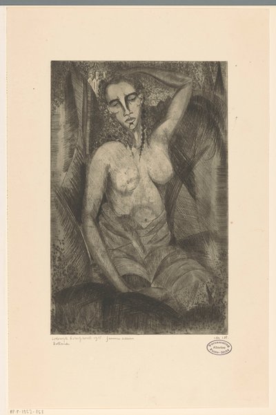 Donna seduta da Lodewijk Schelfhout (signed by artist)