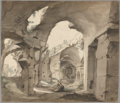 Vista interna del Colosseo da Lodewijk Toeput