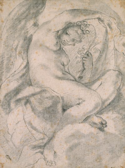Una ninfa forse Flora tra le nuvole, 1575-1619 da Lodovico Carracci