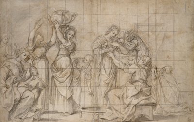 La nascita del Battista, c1575-1610 da Lodovico Carracci