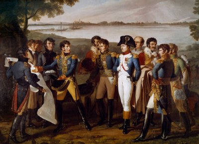 Napoleone I ordina di costruire un ponte sul Danubio a Ebersdorf il 19 maggio 1809. Il generale Henri Gatien Bertrand presenta i piani del ponte per attraversare l