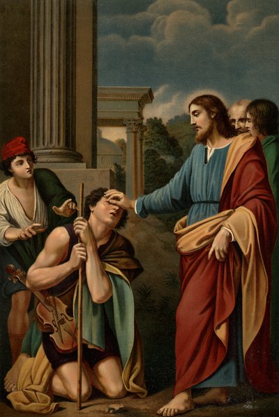 La guarigione del cieco da Lodovico after Carracci