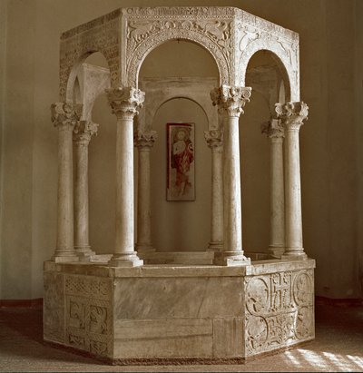 Archeologia del Medioevo: fonte battesimale del Patriarca Callisto da Lombard School