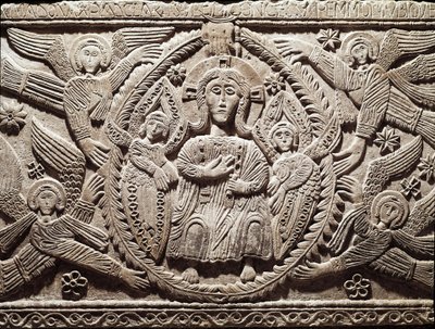 Arte longobarda: Cristo in gloria, bassorilievo dall