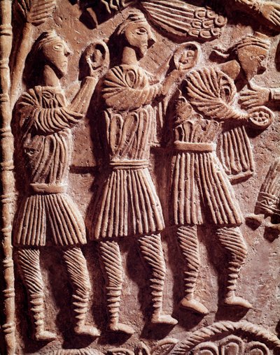 Arte longobarda: i re saggi, bassorilievo dall