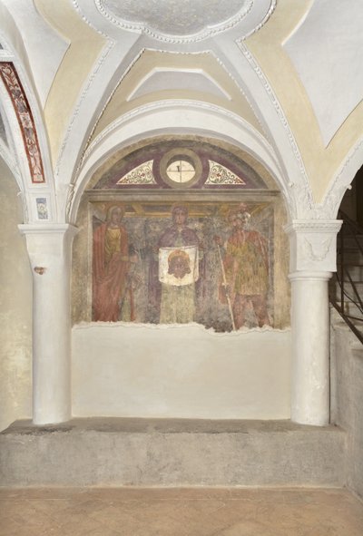 Veronica tra San Cristoforo e il Cavaliere Santo da Lombard School