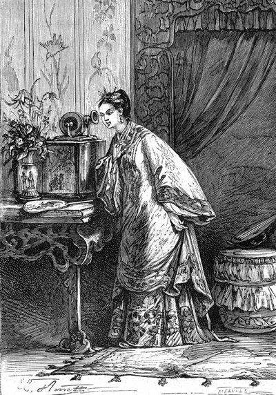 Disegno di Leon Benett, dal libro di Jules Verne 