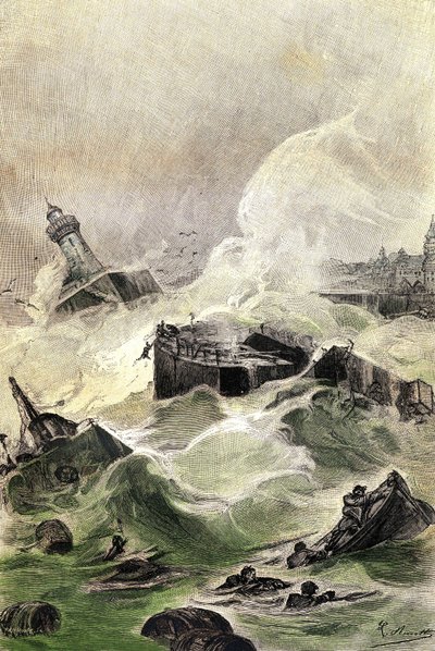 Illustrazione del romanzo di Jules Verne 