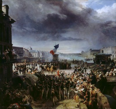 La Guardia Nazionale di Parigi parte per l