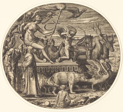 Lussuria da Léon Davent after Luca Penni