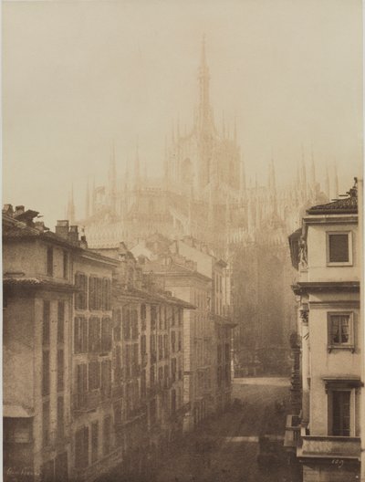 Cattedrale dal Corso Francesco, Milano da Léon Gérard
