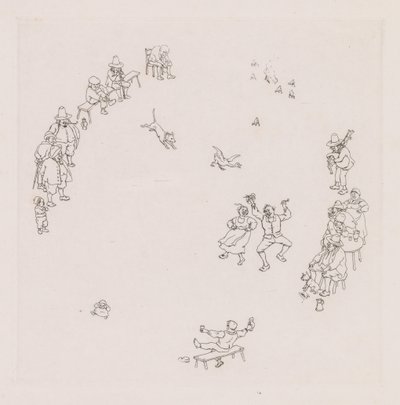 Festaioli (Ribauds et Ribaudes) da Léonce Justin Alexandre Petit