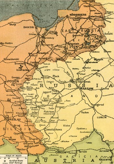 La frontiera orientale, 1919 da London Geographical Institute