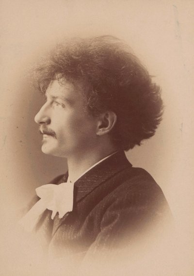 Ritratto del compositore Ignacy Jan Paderewski 1860-1941 da London . Photo studio Elliott and