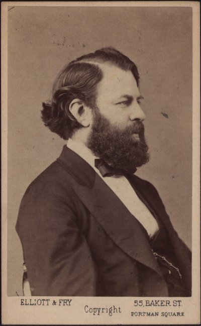 Ritratto del violinista e compositore Joseph Joachim da London . Photo studio Elliott and