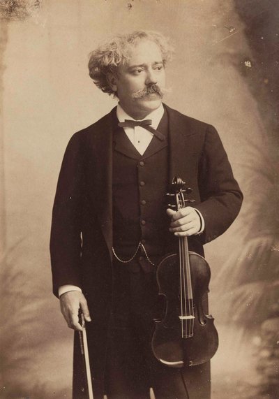 Ritratto del violinista e compositore Pablo de Sarasate, c. 1895 da London . Photo studio Elliott and