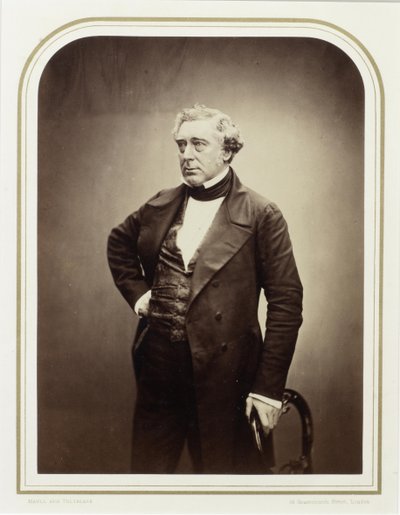 Ritratto di Robert Stephenson 1803-1859 da London . Photo studio Maull and