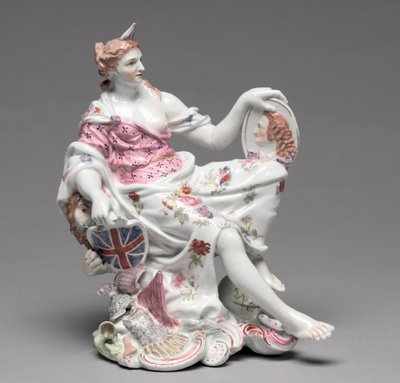 Figura di Britannia, c. 1750-60 da Longton Hall Porcelain Factory