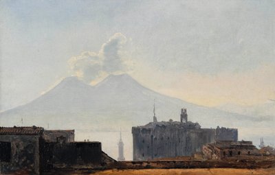 Vista di Napoli con il Vesuvio da Léopold Robert