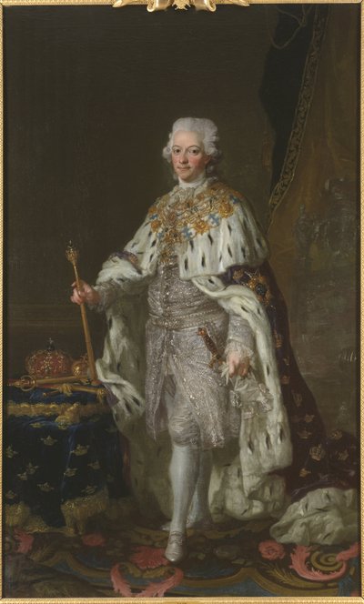 Ritratto del re Gustavo III di Svezia da Lorens the Younger Pasch