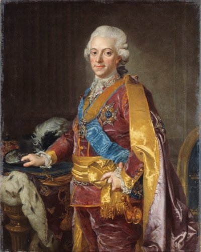 Re Gustavo III di Svezia da Lorens the Younger Pasch