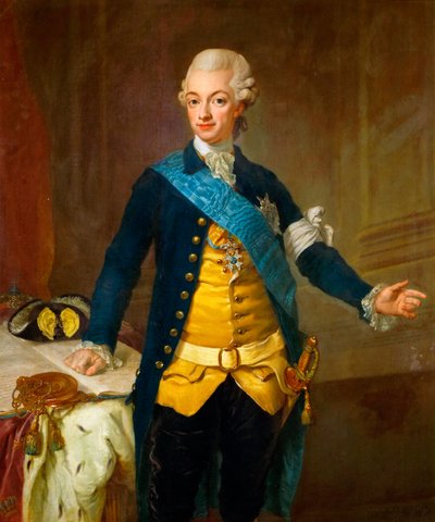 Ritratto di Gustavo III di Svezia da Lorens the Younger Pasch