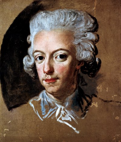 Ritratto del re svedese Gustavo III (1771-1792) Dipinto di Lorens Pasch (1733-1805) da Lorens the Younger Pasch