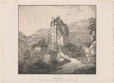 Castello di Eltz da Lorenz Ekemann Allesson, after Domenico Quaglio