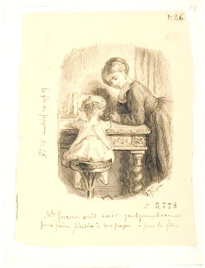 Scrittura di lettere da Lorenz Frølich
