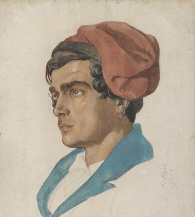 Studio della Testa di un Pescatore di Capri da Lorenz Frølich