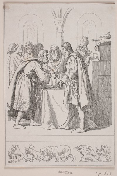 Illustrazione per "Cristoforo il secondo. La completa dissoluzione del regno" da Lorenz Frølich