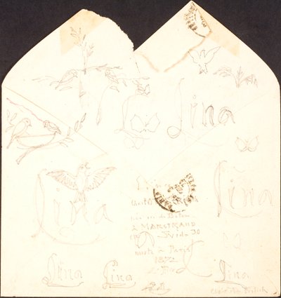 Busta con disegni da Lorenz Frølich