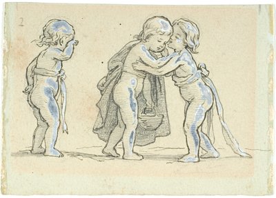 Vignetta con bambini che si salutano da Lorenz Frølich