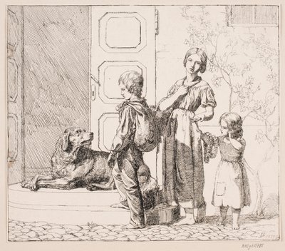 Tre bambini mendicanti da Lorenz Frølich