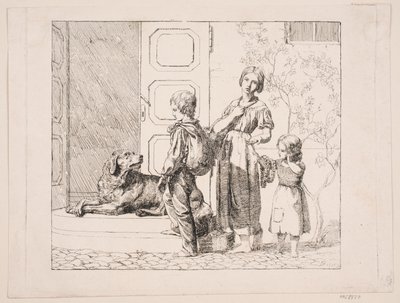 Tre bambini mendicanti da Lorenz Frølich