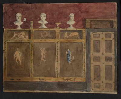 Decorazioni murali per Valhøj 1838/1839 da Lorenz Frølich