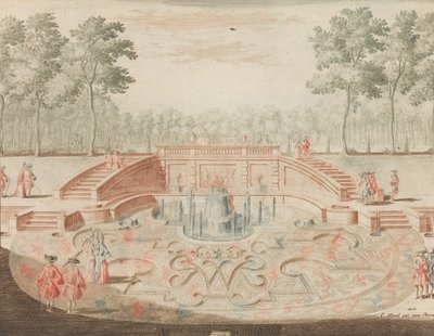 De Fontein van de Koninglijke door-eengevlochte Naam, voor de veiver