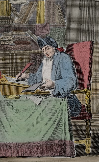 Ritratto di Ercole Savinien Cyrano detto Cyrano de Bergerac, scrittore francese da Lorenz Scherm