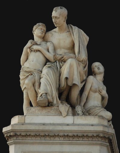 Monumento al Conte Nikolai Nikitich Demidov in Piazza Demidoff a Firenze da Lorenzo Bartolini