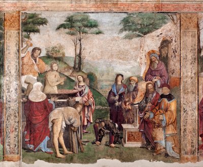 Vita di Santa Cecilia: Martirio della Santa da Lorenzo Costa