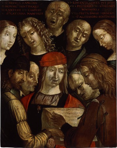 The Bentivoglio Family da Lorenzo Costa