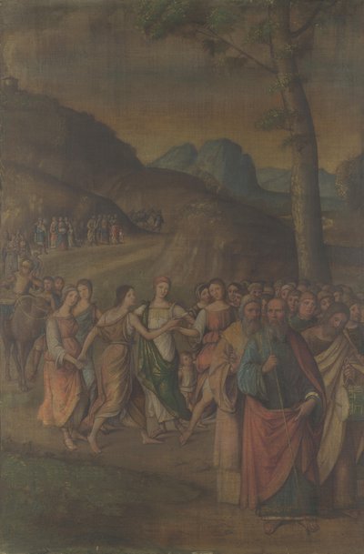 La danza di Miriam dalla storia di Mosè, dopo il 1508 da Lorenzo Costa