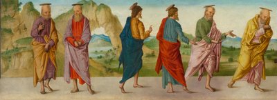 Il miracolo del catafalco (pannello A), circa 1500-1506 da Lorenzo Costa